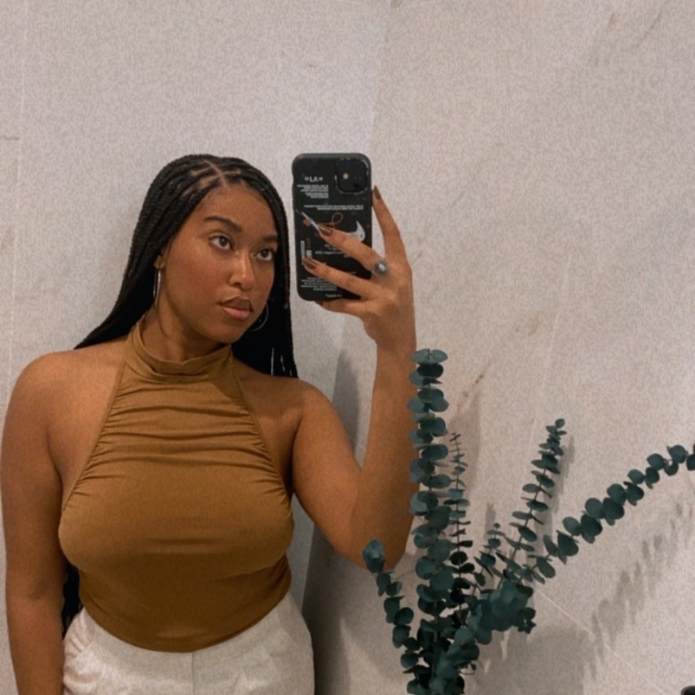 COCOA RUNCHING HALTER TOP - Picture 4 of 6